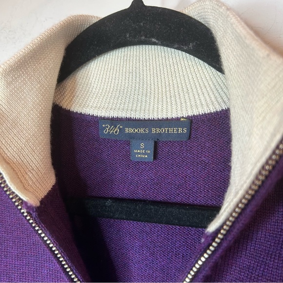 Brook Brothers 100% Merino Wool Mock Neck Sweater size S - Picture 5 of 8